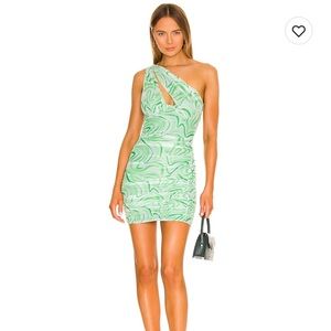 Superdown Kasey Mesh Mini Dress
